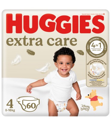Huggies - Extra Care 4 (8-16kg), 60 buc_Mega