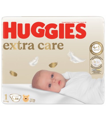 HUGGIES - EXTRA CARE 1 (2-5KG), 84buc_Mega