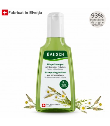 Rausch - Gama de ingrijire - Sampon cu ierburi elvetiene, 200ml
