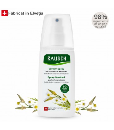 Rausch - Gama de ingrijire - Spray pentru descurcarea parului, cu ierburi elvetiene, 100ml
