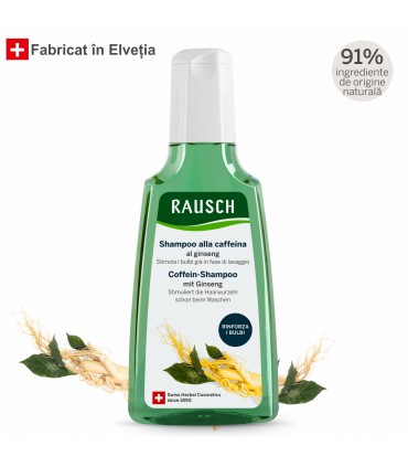 Rausch - Gama impotriva caderii parului - Sampon cu cafeina si ginseng, 200ml