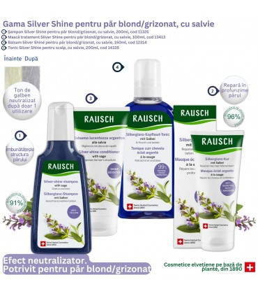 Rausch - Gama cu Salvie - Masca tratament pentru par blond/grizonat, 100ml