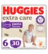 Huggies - EXTRA CARE PANTS - Scutece Chilotel Nr.6 (15-25kg), 30 BUC