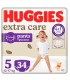 Huggies - EXTRA CARE PANTS - Scutece Chilotel Nr.5 (12-17kg), 34 BUC