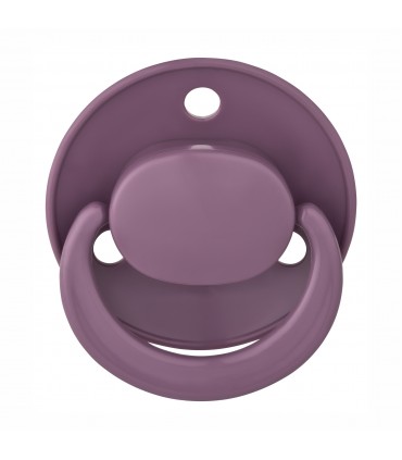 Baby Nova - Suzeta rotunda din latex, multicolor, 0-24 luni
