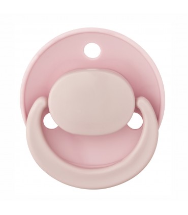 Baby Nova - Suzeta rotunda din latex, multicolor, 0-24 luni