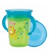 Nuby - Wonder Cup 360 decorat cu manere, 240ml, 6luni+