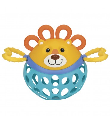 Nuby Silly Shakers - Jucarie zornaitoare leu/bufnita, 3 luni+