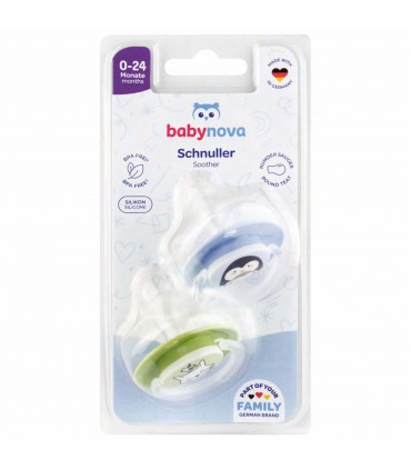 Baby Nova - SUZETE ROTUNDE DIN SILICON, 0-24 luni