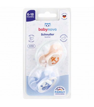 Baby Nova - SUZETE ORTODONTICE, din silicon, 6-18 luni