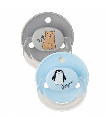 Baby Nova - SUZETE ROTUNDE, din silicon, + STERIBOX, 0-24 luni