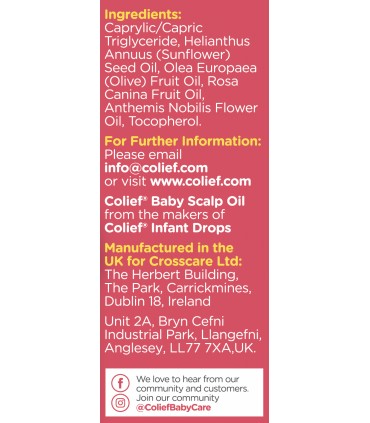 Colief Baby Scalp Oil - Ulei calmant si hranitor pentru piele si scalp, 30ml, 0luni+
