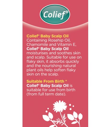 Colief Baby Scalp Oil - Ulei calmant si hranitor pentru piele si scalp, 30ml, 0luni+