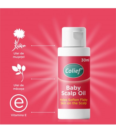 Colief Baby Scalp Oil - Ulei calmant si hranitor pentru piele si scalp, 30ml, 0luni+