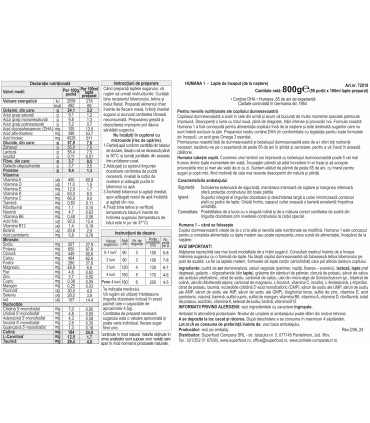 Humana 1 - Lapte formula de inceput, 800g, de la nastere