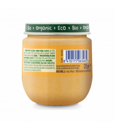 HERO SOLO BIO - PIURE ECOLOGIC (BIO) PERE ,BANANE SI MORCOVI, 120G, 4 luni+