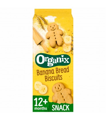 ORGANIX - BISCUITI ECOLOGICI (BIO) CU BANANA. 135g, 12luni+