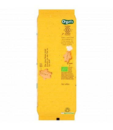 ORGANIX - BISCUITI ECOLOGICI (BIO) CU BANANA. 135g, 12luni+