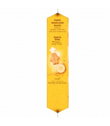ORGANIX - BISCUITI ECOLOGICI (BIO) CU BANANA. 135g, 12luni+