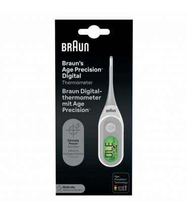 Braun - Termometru flexibil 8 sec cu Age precision, model PRT2000