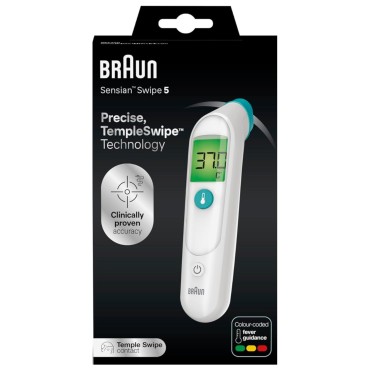 Braun - Termometru de frunte TempleSwipe™, model BST200 - Taxa verde inclusa in pret 0.75 lei/buc