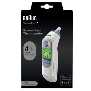 Braun - ThermoScan® 7 - Termometru auricular - Age precision Taxa verde inclusa in pret 0.15 lei/buc