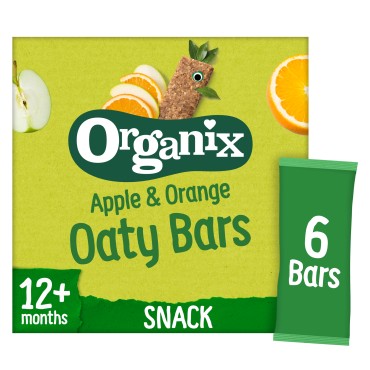 ORGANIX - BATOANE ECOLOGICE (BIO) DIN OVAZ INTEGRAL CU MERE SI PORTOCALE 6X23g, 12luni+