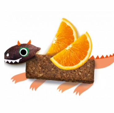 ORGANIX - BATOANE ECOLOGICE (BIO) ”CHOCO ORANGE” DIN OVAZ INTEGRAL CU CACAO  6X23G, 12luni+