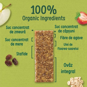 ORGANIX - BATON ECOLOGIC (BIO) DIN OVAZ INTEGRAL CU CAPSUNI SI MERE 23G, 12luni+