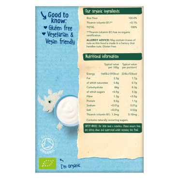 ORGANIX — OREZ ECOLOGIC (BIO) PENTRU BEBELUSI, 100G, 6luni+