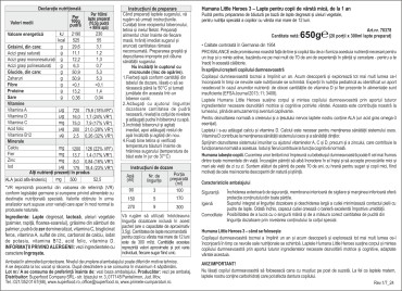 Humana 3 Probalance - Lapte formula, 650g, 12luni+