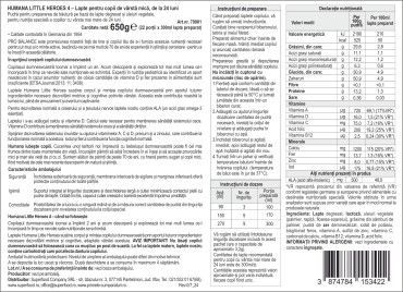 Humana 4 Probalance - Lapte formula, 650g, 24luni+