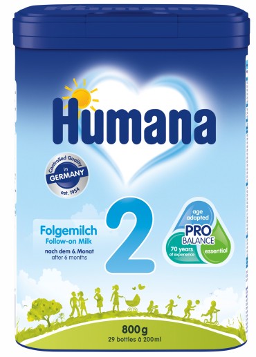 Humana 2 Probalance - Lapte formula de continuare , 800g, 6luni+
