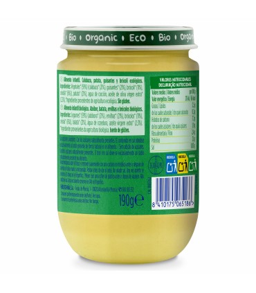 Hero Solo BIO - Meniu ecologic (BIO) cu dovleac, cartofi, mazare, brocoli, 190g, 6luni+