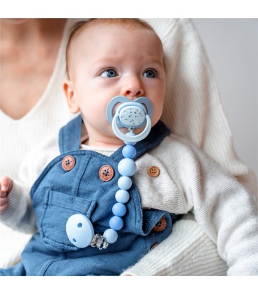 Baby Nova - Lant din silicon pentru suzetă, 3 luni+