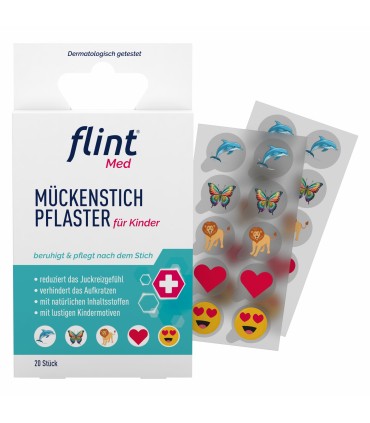 Flint Med - Plasturi calmanți după înțepături de țânțari, 3 ani+