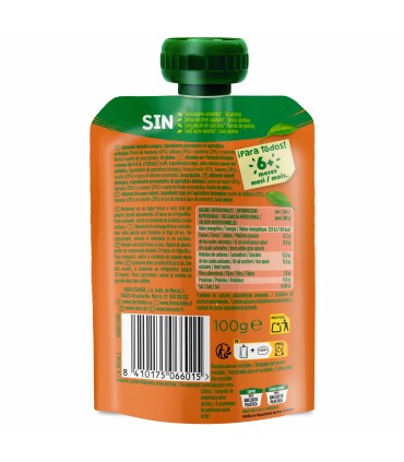 HERO SOLO BIO - Piure GUSTARE MAR, BANANA SI MORCOV, 100G, luni+