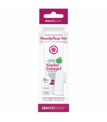 DENTISTAR SET PASTA DINTI 60ML + DEGETAR MOALE SILICON 6+