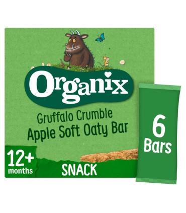 ORGANIX - BATOANE ECOLOGICE (BIO) DIN OVAZ INTEGRAL CU MERE, 6X23G, 12luni+