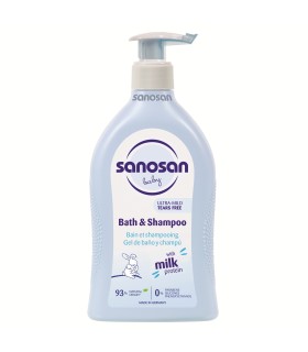 Sanosan baby - Sampon si spumant de baie, 0luni+, 500ml