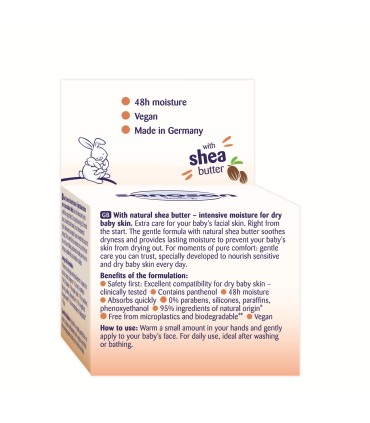 Sanosan baby – Crema nutritiva de fata, pentru piele uscata, 0 luni+, 50ml