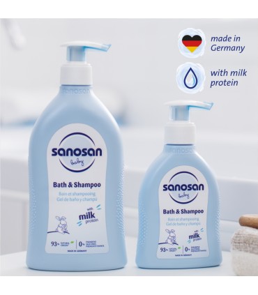 Sanosan baby - Sampon si spumant de baie, 0luni+, 500ml