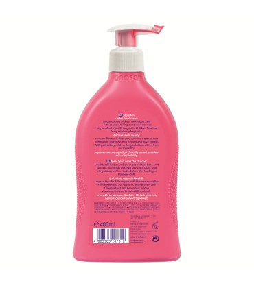 Sanosan Kids - Gel de duș și șampon cu miros de zmeură, 400ml