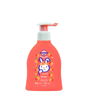 Sanosan Kids - Șampon cu miros de piersică pentru copii, 200ml