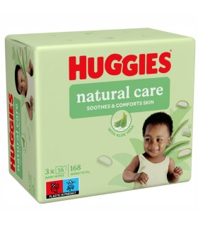 HUGGIES ALOE TRIO (3 pachete x 56 servetele)