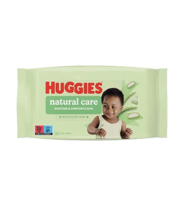 HUGGIES ALOE - SERVETELE UMEDE COPII 56
