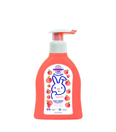 Sanosan kids - Lotiune de corp hidratanta cu miros de piersica pentru copii, 200ml