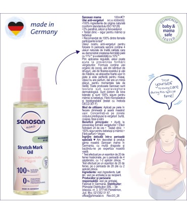 Sanosan baby - ulei de ingrijire, 0 luni+, 100ml