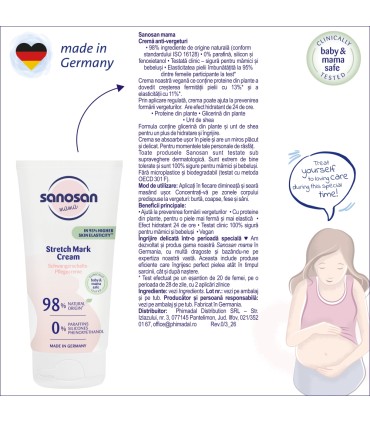 Sanosan Mama - Cremă anti-vergeturi, 175ml