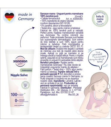 Sanosan Mama - Unguent pentru mameloane, 20ml